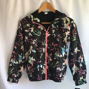 Floral Hooded Wind Breaker